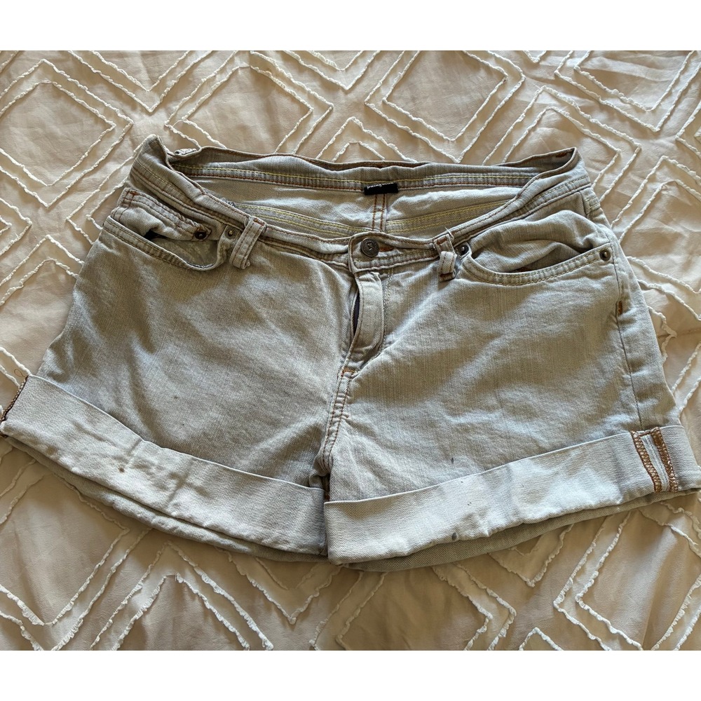 Patagonia Iron Forge Denim Shorts Womens 30 Light Wash Cuffed Organic Cotton